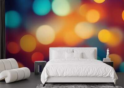 abstract background with bokeh Wall mural