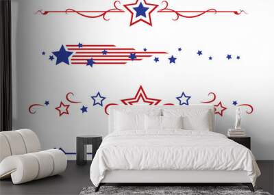 A set of fourth of July and American themed dividers
 Wall mural