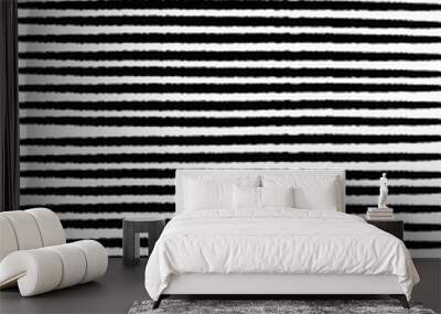 abstract shapes in black color on a white background Wall mural