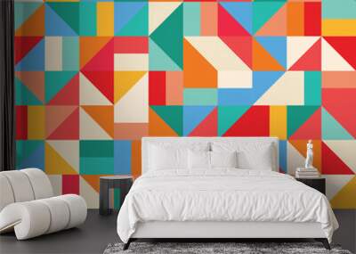 minimal geometric pattern background vector illustration Wall mural