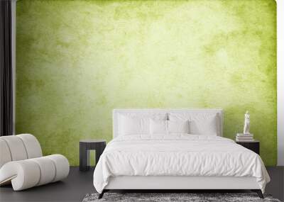 Green paper texture background - clipping path included  Wall mural