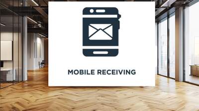 mobile receiving email icon Wall mural