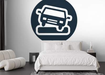 pothole icon Wall mural