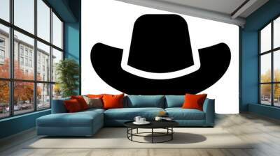 cowboy hat icon  Wall mural