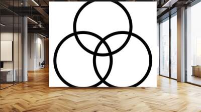 venn diagram icon  Wall mural