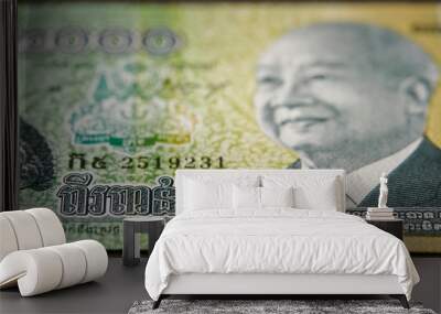 2000 Cambodian riel banknote background  Wall mural