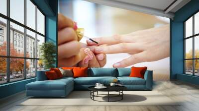 finger nails Wall mural