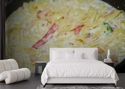 White sauce pasta  Wall mural