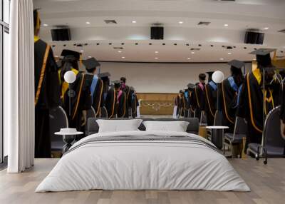 Award Ceremony for Graduates In the auditorium Wall mural