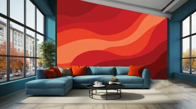 Abstract background in red colors vector design Wall mural