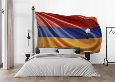 3d rendering asia armenia flag fluttering and no fluttering Wall mural