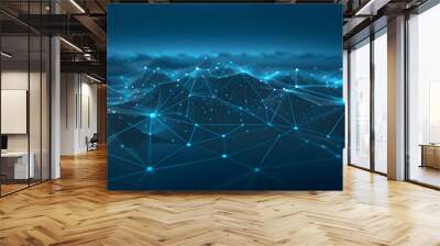 Edge Computing, explore the benefits and challenges of edge computing in enhancing real - time data processing and reducing latency Wall mural