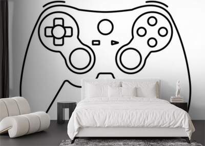 Xbox video game controllers or gamepad line art icon for apps and websites Wall mural