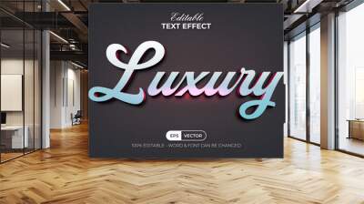 Luxury Text Effect Style. Editable Text Effect Wall mural