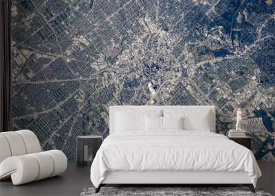 Earth view from space.  Elements of this image furnished by NASA  Wall mural