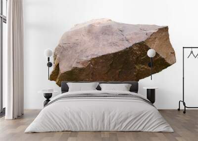 rock isolated on white background Wall mural