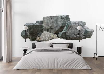 rock isolated on white background	 Wall mural