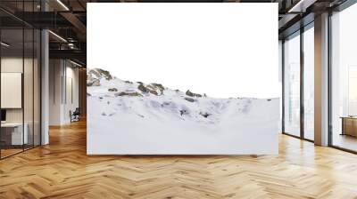 Rock isolated transparency background. Wall mural