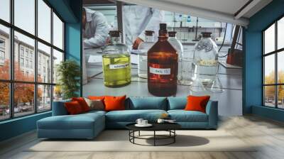 group of bottles Wall mural