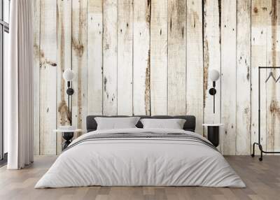 Old Wooden wall background or texture, old natural wood texture Wall mural