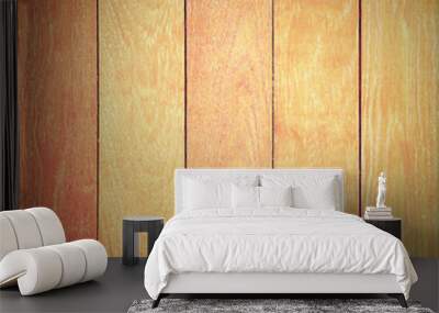 Wooden wall background or texture Wall mural