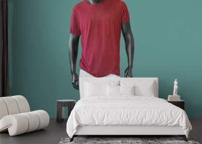 Full-length male mannequin. Wall mural