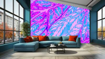 Abstract background multicolored dynamic foliage Wall mural