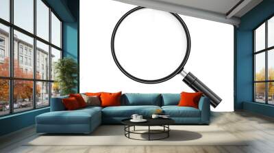 Magnifying glass isolated on transparent background 
 Wall mural