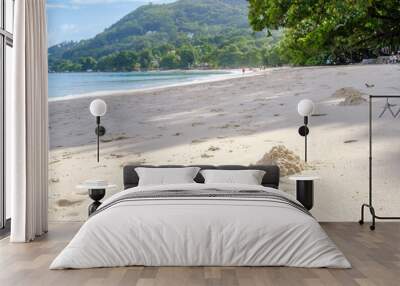 beau vallon beach Seychelles paradise early morning Wall mural