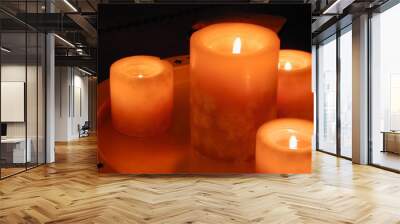 candles horizontal Wall mural