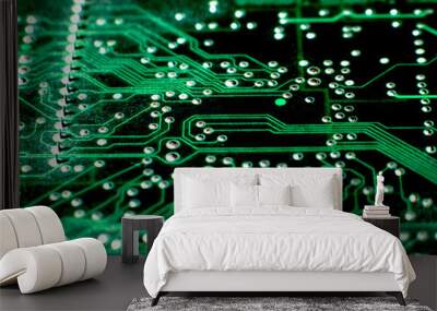 neon circuitboard 2 Wall mural