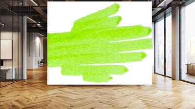 Transparent png of Stroke drawn with green marker  Wall mural