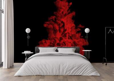 smoke steam isolated black background
 Wall mural