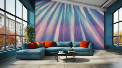 Abstract digital art featuring a vertical, flowing texture in shades of blue, purple, and white. The colors blend seamlessly, creating a dynamic and iridescent effect. Wall mural