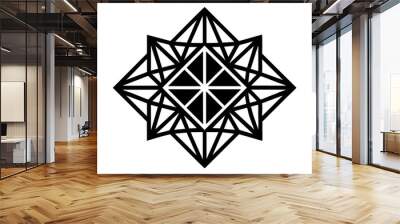 Geometric patterns seamless vector art illustration Wall mural