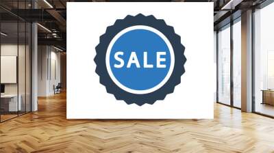 Sale Sticker Icon - badge and label icon Wall mural