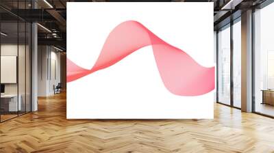 Abstract modern pink line futuristic energy sound waves technology concept background. Abstract background wave line in vector business texture. Pattern line blend curve flow futuristic background. Wall mural