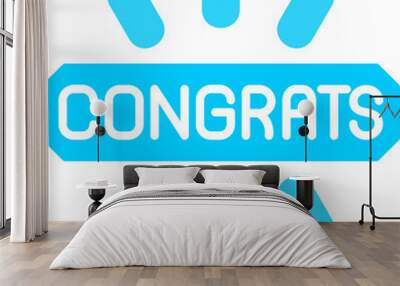 Congrats Icon Wall mural