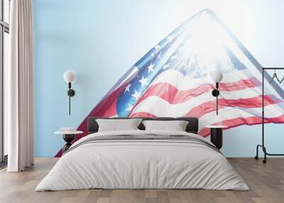 America flag. Wall mural