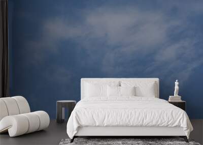 Blue Sky with White Clouds, Nature Background. Wall mural