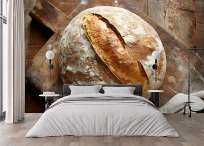 freshly baked sourdough bread Wall mural