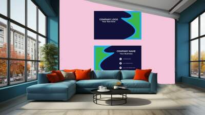 colorful business card template  Wall mural