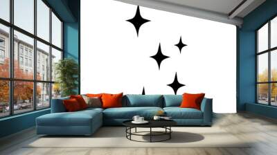 Clean Shining Sparkle Icon  Wall mural