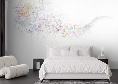 Colorful glitter  illustration Wall mural