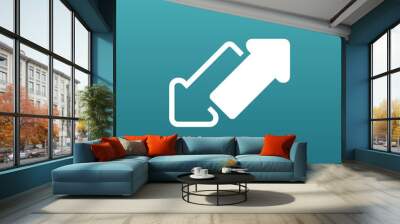 2 side arrow vector seamless web page Wall mural