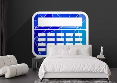 vector calculator icon isolated displa, mathematics Wall mural