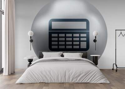 vector calculator icon isolated displa, mathematics Wall mural