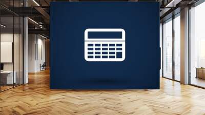 vector calculator icon isolated displa, mathematics Wall mural