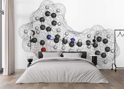 Acrylfentanyl synthetic opioid molecule. Wall mural