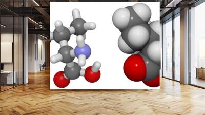 isoleucine (ile, i) molecule Wall mural